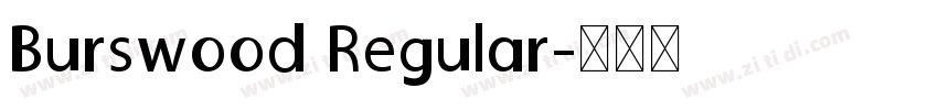 Burswood Regular字体转换